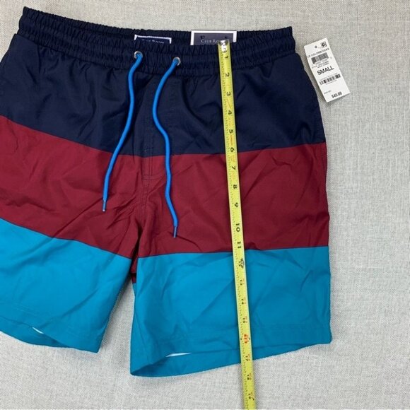 Club room Mens Expandable Waist Color Block Classic Fit Quick-Dry Swim Trunks S - Picture 4 of 8